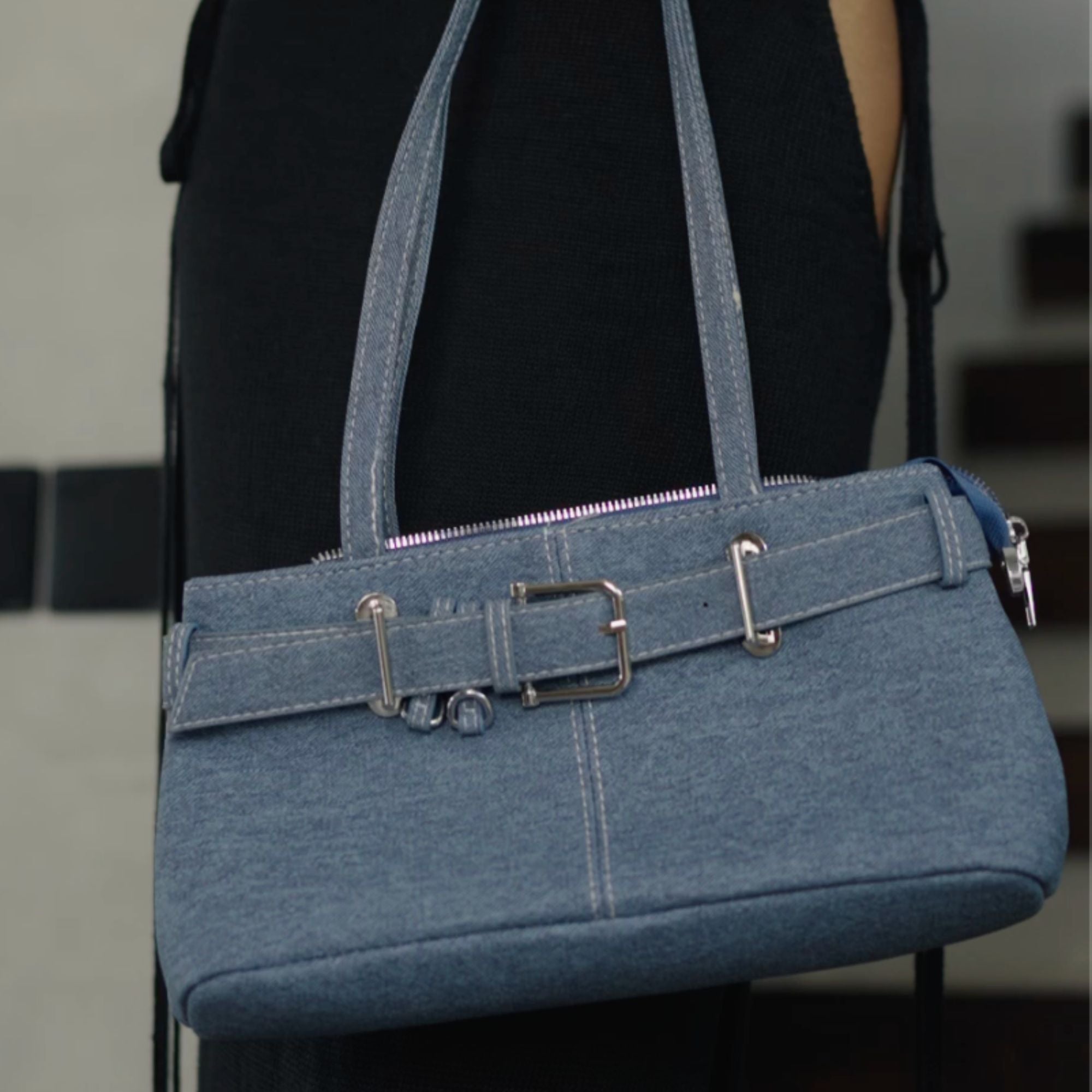 Noemie Denim Bag