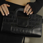Colette Croc Mini Bag Black