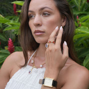 Elena | Leather Gold