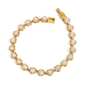 Auric Heart Bracelet | 18K Gold-Plated