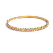 Marcelline Bloom Bangle | 18K Gold-Plated