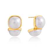Valine Stud Earrings | 18K Gold-Plated