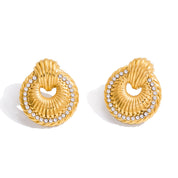 Isadora Halo Earrings | 18K Gold-Plated