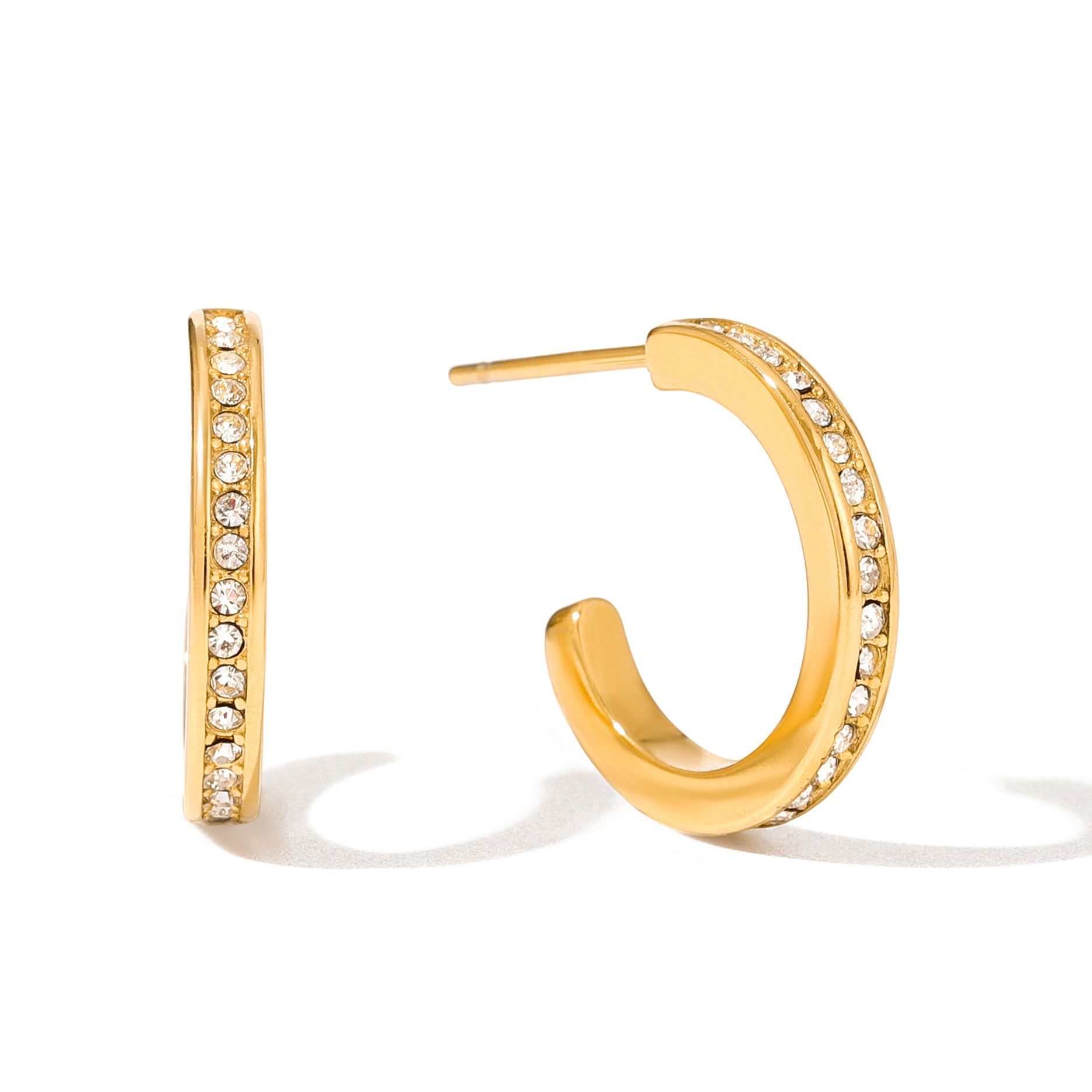 Loisa Hoop Earrings | 18K Gold-Plated