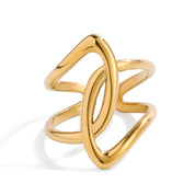Verity Loop Ring | 18K Gold-Plated
