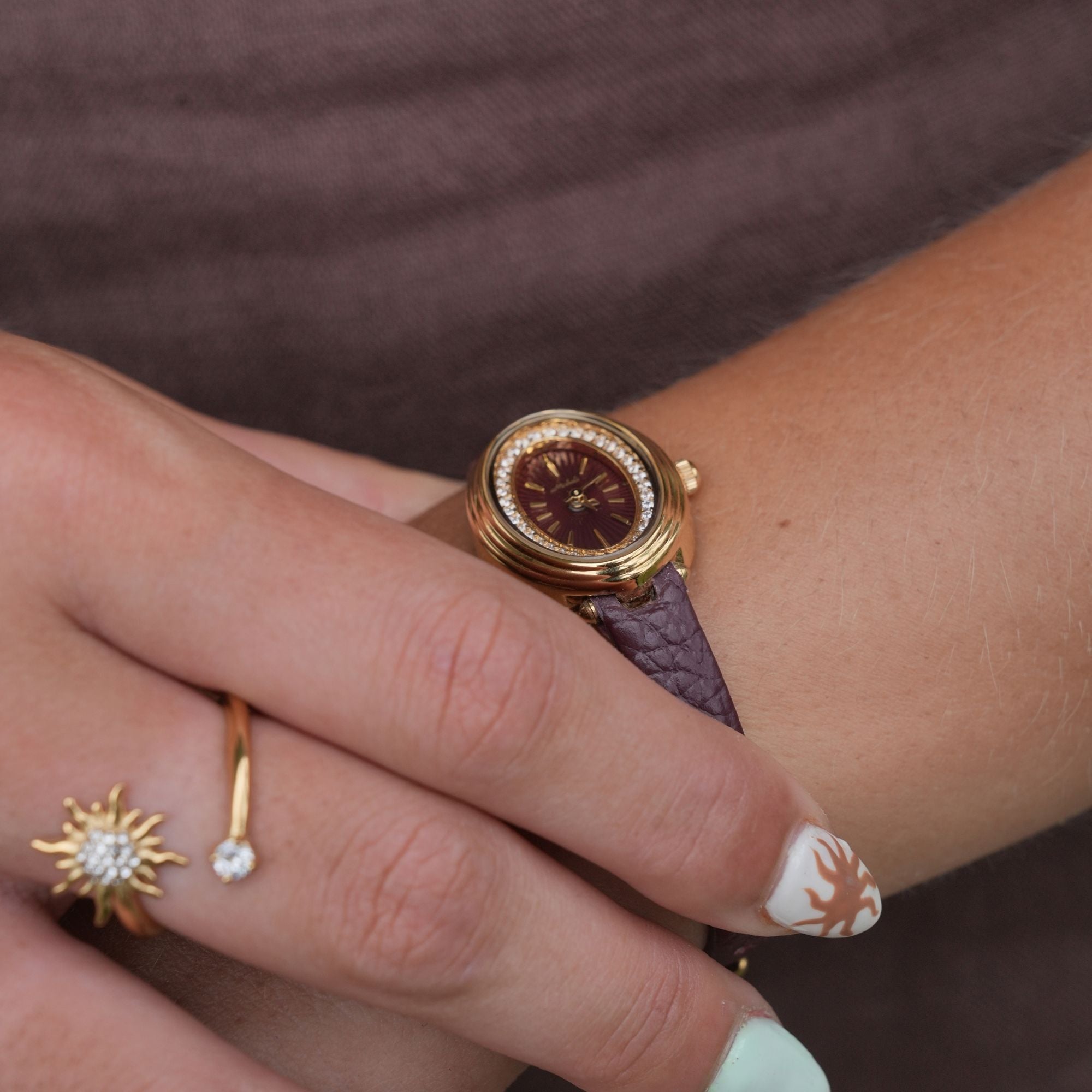 Livia | Leather Gold