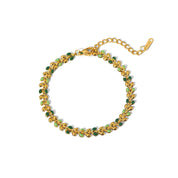 Elowen Leaf Bracelet | 18K Gold-Plated