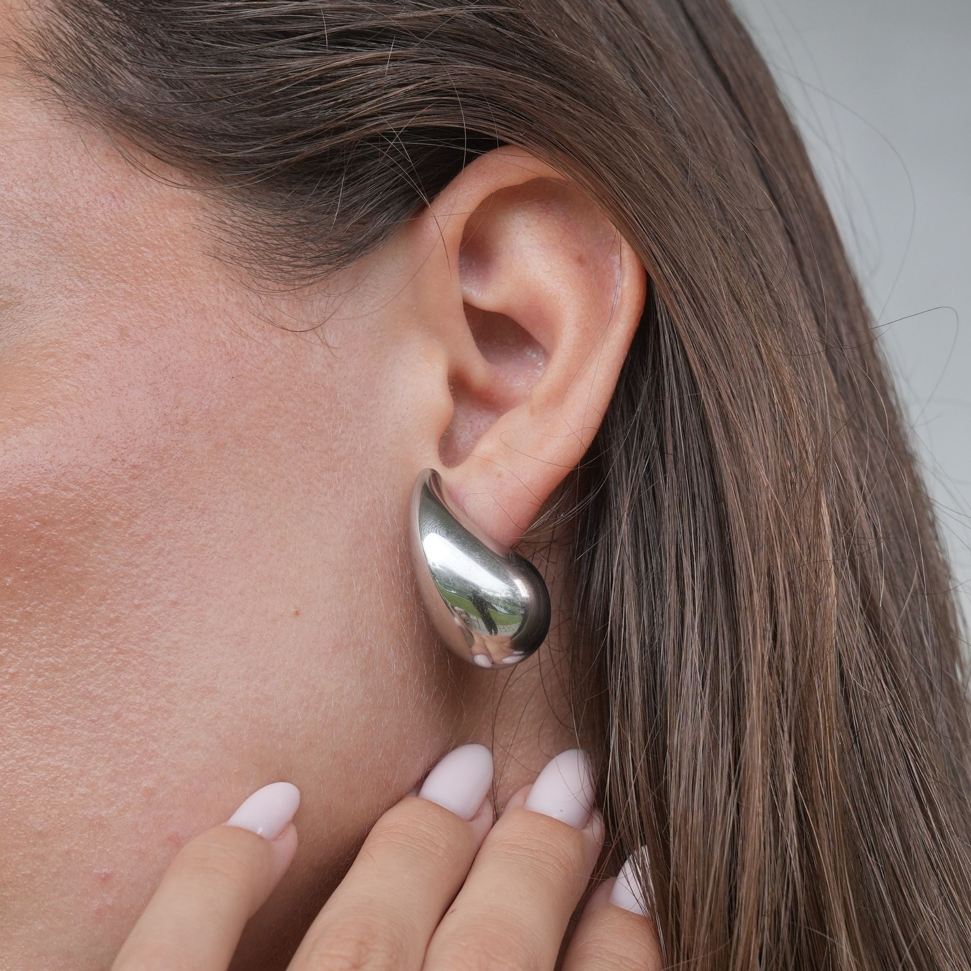 Eliza Drop Earrings | Polished Stainless Steel