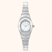 OhKlassy Ophelia Silver women's vintage-inspired watch, front view